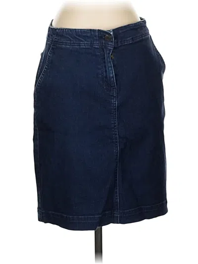 Pre-owned Talbots Denim Skirt In Blue