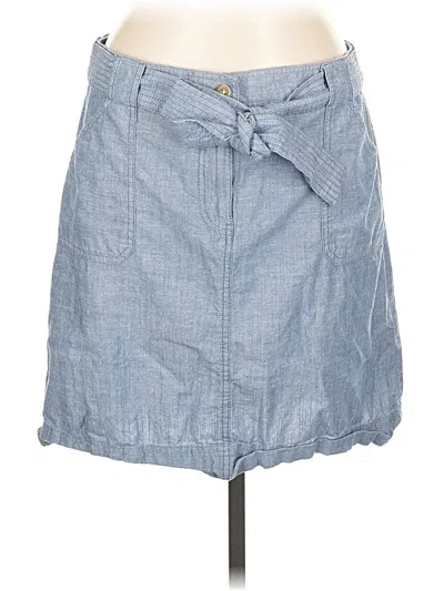Pre-owned Talbots Denim Skirt In Blue