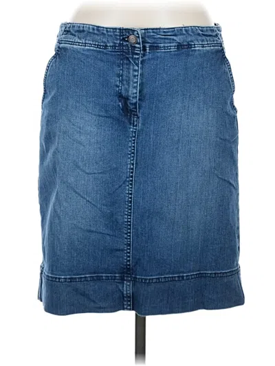 Pre-owned Talbots Denim Skirt In Blue