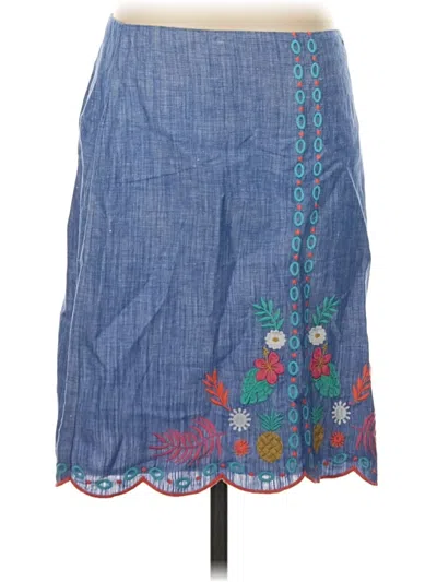 Pre-owned Talbots Denim Skirt In Blue