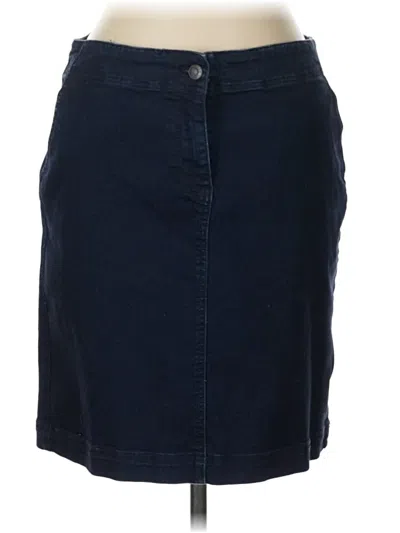 Pre-owned Talbots Denim Skirt In Blue