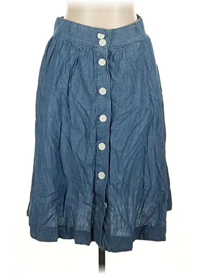 Pre-owned Talbots Denim Skirt In Blue