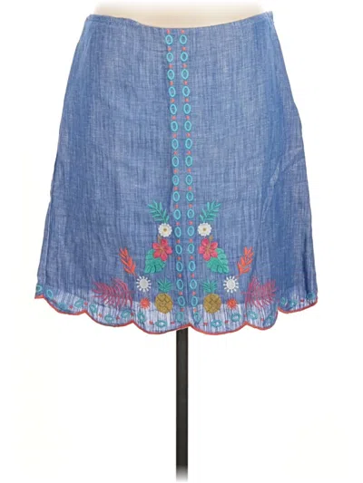 Pre-owned Talbots Denim Skirt In Blue