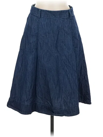 Pre-owned Talbots Denim Skirt In Blue