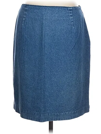 Pre-owned Talbots Denim Skirt In Blue