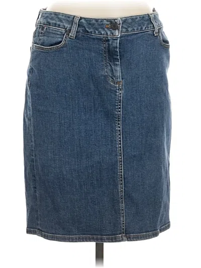 Pre-owned Talbots Denim Skirt In Blue
