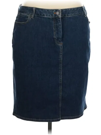 Pre-owned Talbots Denim Skirt In Blue