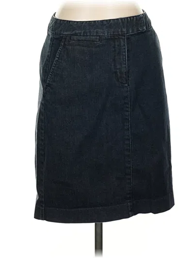 Pre-owned Talbots Denim Skirt In Blue