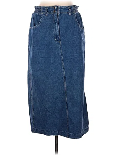 Pre-owned Talbots Denim Skirt In Blue