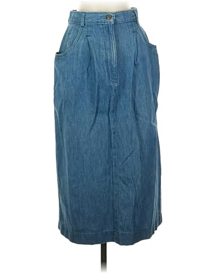 Pre-owned Talbots Denim Skirt In Blue