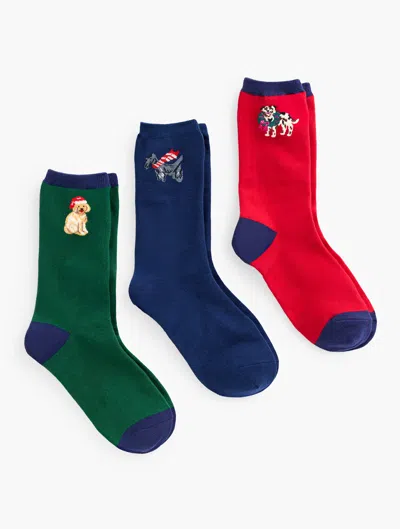 Talbots Dog 3-pack Sock Gift Set - Highland Green - 001