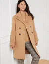 Talbots Double Breasted Wool Blend Coat - Toasted Coconut - 3x