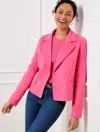 Talbots Double Face Wool Blend Jacket - Pretty Pink - 18  In Pretty Pink