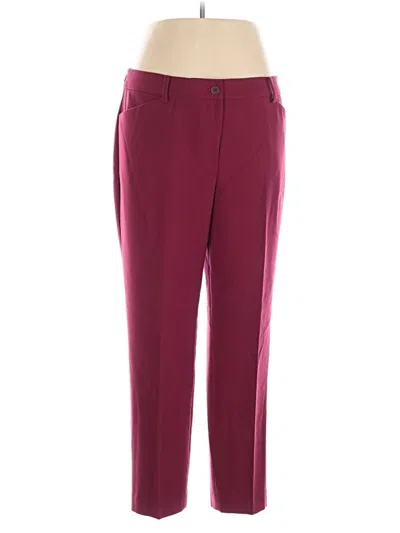 Pre-owned Talbots Dress Pants In Burgundy