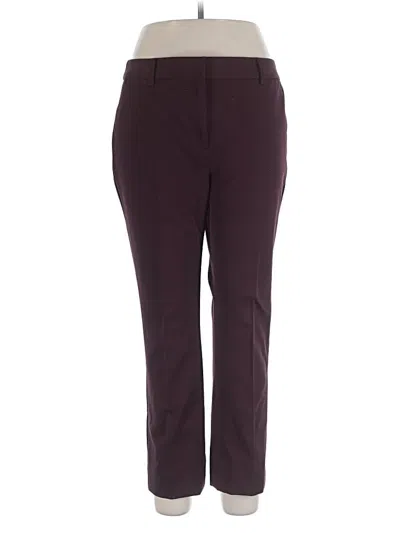 Pre-owned Talbots Dress Pants In Burgundy