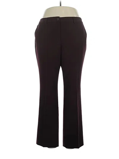 Pre-owned Talbots Dress Pants In Burgundy