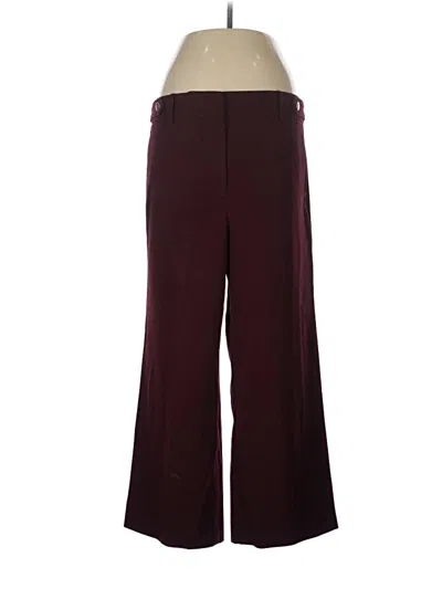 Pre-owned Talbots Dress Pants In Burgundy