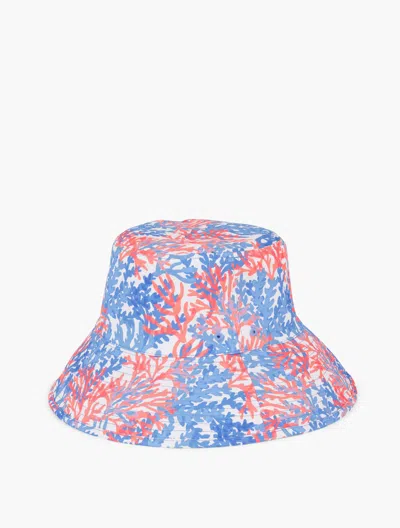 Talbots Dynamic Coral Reversible Bucket Hat - White - 001  In Multi