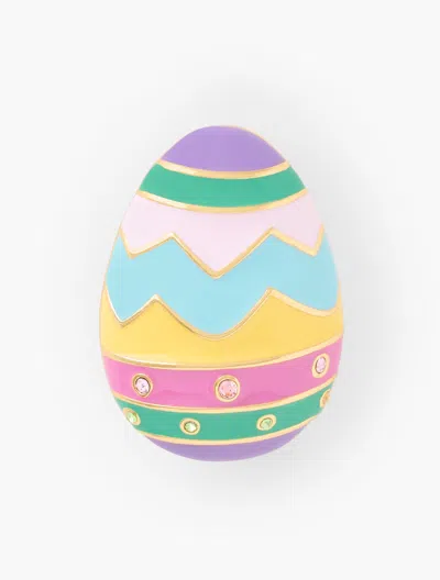 Talbots Easter Egg Brooch - Blue Ice/gold - 001  In Blue Ice,gold