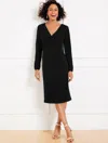 Talbots Easy Travel Long Sleeve Dress - Black - 22