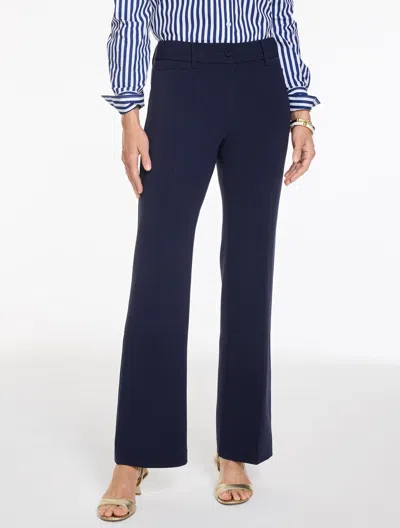 Talbots Easy Travel Relaxed Bootcut Pants - Blue - 2