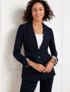 Talbots Easy Travel Tie Waist Blazer - Blue - 22  In Blue