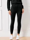 Talbots Effortless Ultraknit Leggings - Black - 1x
