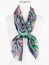 Talbots Elaborate Medallion Oblong Scarf - Petunia Pink - 001  In Pink