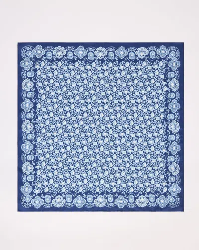 Talbots Elegant Vines Neckerchief - Ink - 001