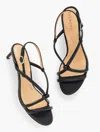 Talbots Elena Knot Soft Nappa Sandals - Black - 10m