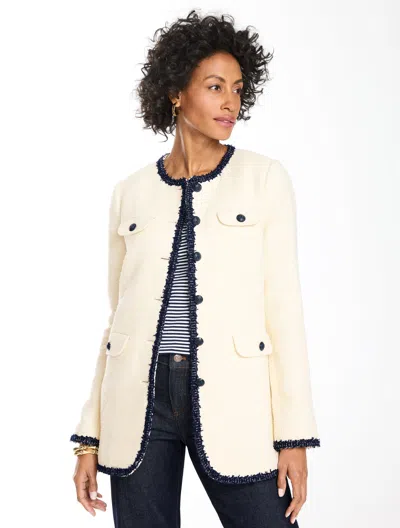 Talbots Ellie Tweed Jacket - Ivory - 2
