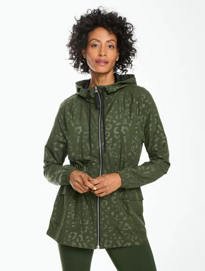 Talbots Embossed Leopard Jacket - Nori - Xs