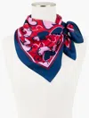 Talbots Entwined Heart Square Scarf - Red - 001  In Red