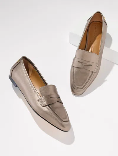 Talbots Erin Metallic Nappa Loafers - Bronze - 5m