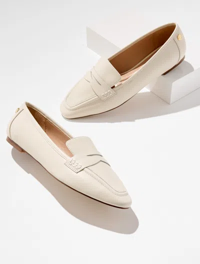 Talbots Erin Nappa Loafers - Ivory - 11m  In White
