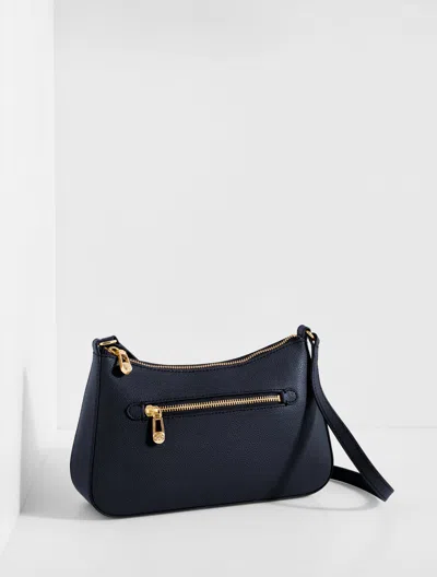 Talbots Evelyn Pebble Leather Crossbody Bag - Indigo - 001