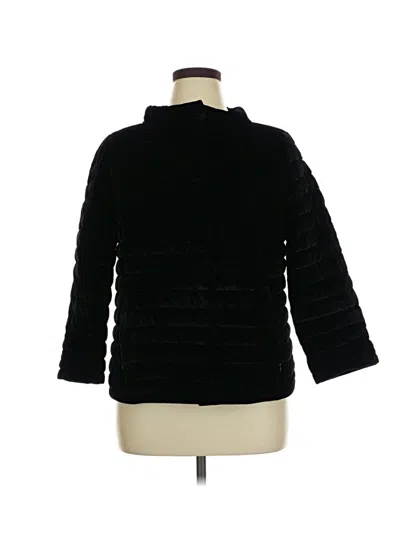 Pre-owned Talbots Faux Fur Jacket In Black