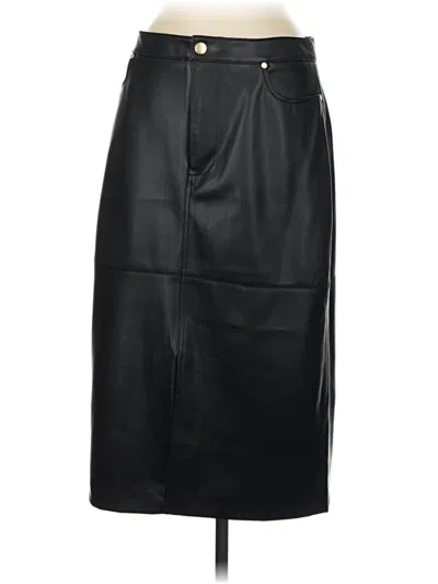 Talbots Faux Leather Skirt In Black