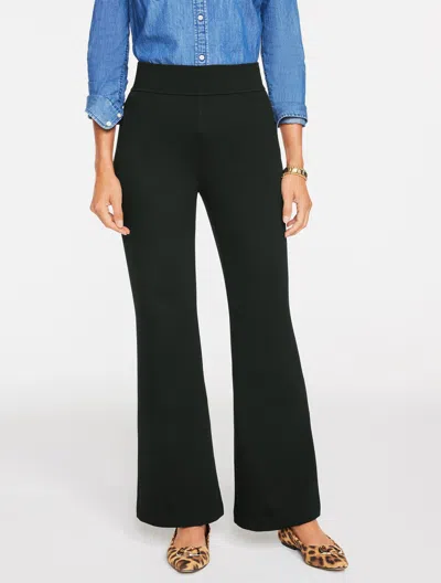 Talbots Flare Leg Passport Ponte Pants - Black - Xl
