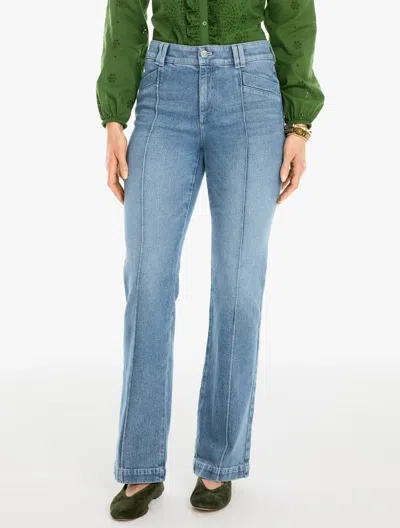 Talbots Flare Leg Pintuck Jeans - Brentwood Wash - 2