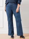 Talbots Flare Leg Pull-on Travel Jeans - Hanover Wash - 3x  In Hanover Wash