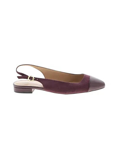 Pre-owned Talbots Flats In Burgundy