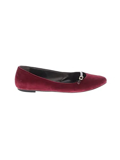Pre-owned Talbots Flats In Burgundy