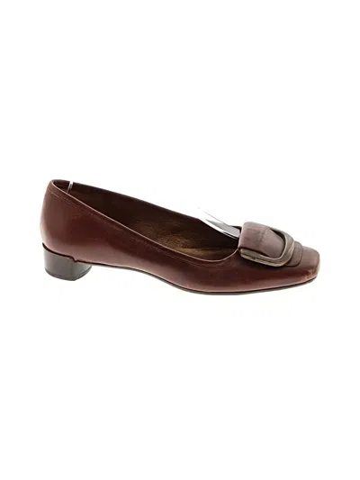 Pre-owned Talbots Flats In Burgundy