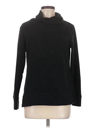 Pre-owned Talbots Fleece Jacket In Black