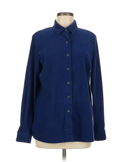 Pre-owned Talbots Fleece Jacket In Blue