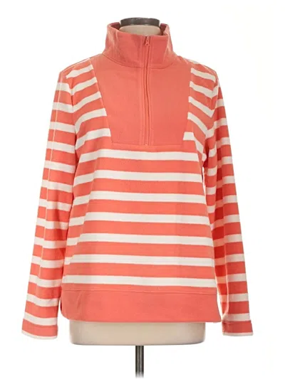 Pre-owned Talbots Fleece Jacket In Orange