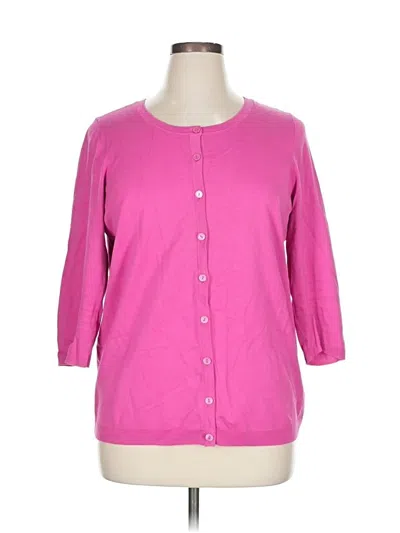 Pre-owned Talbots Fleece Jacket In Pink