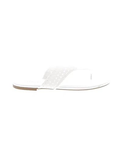 Pre-owned Talbots Flip Flops In White
