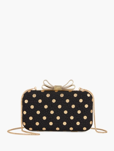 Talbots Foil Dot Minaudiã¨re - Black/gold - 001  In Black,gold